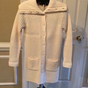 Barely worn long cream sweater